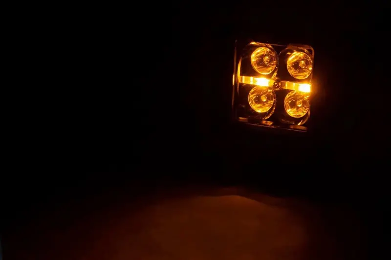 Rough Country 2" Cree Led Pod Lights (Pair) - Black Series - Amber Drl 2
