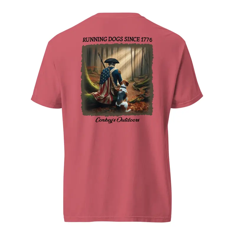 Running Dogs Since 1776 Patriotic Hunting Tee