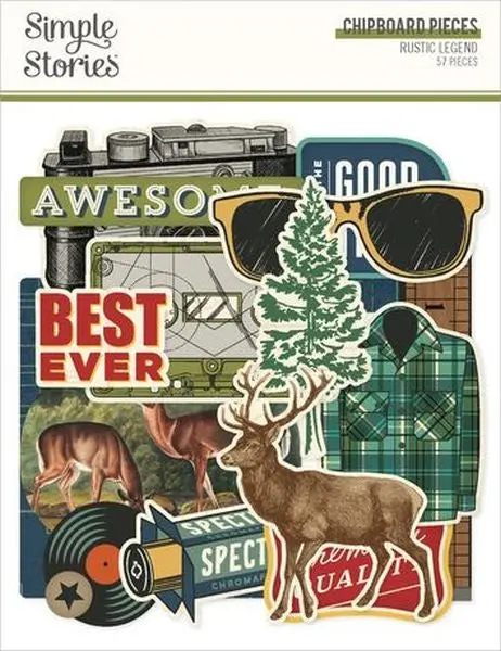 Rustic Legend - Chipboard Pieces 1