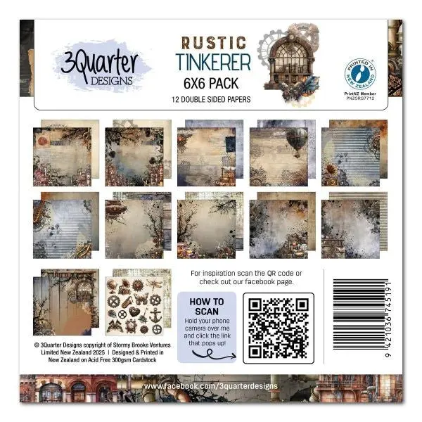 Rustic Tinkerer - 6X6 Collection Pack 1