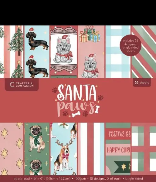Santa Paws  - 6X6 Paper Pad 1