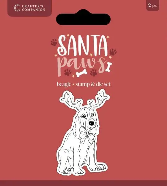 Santa Paws Stamp And Die - Beagle 1