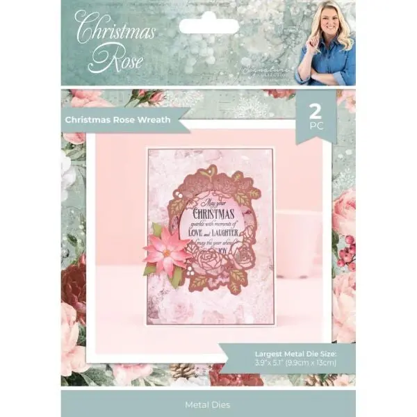 Sara Signature Christmas Rose - Dies - Christmas Rose Wreath 1