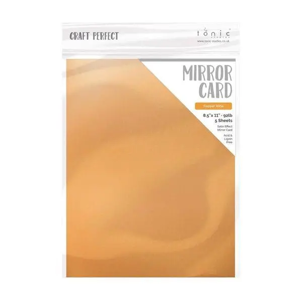 Satin Mirror Cardstock - Copper Mine 1