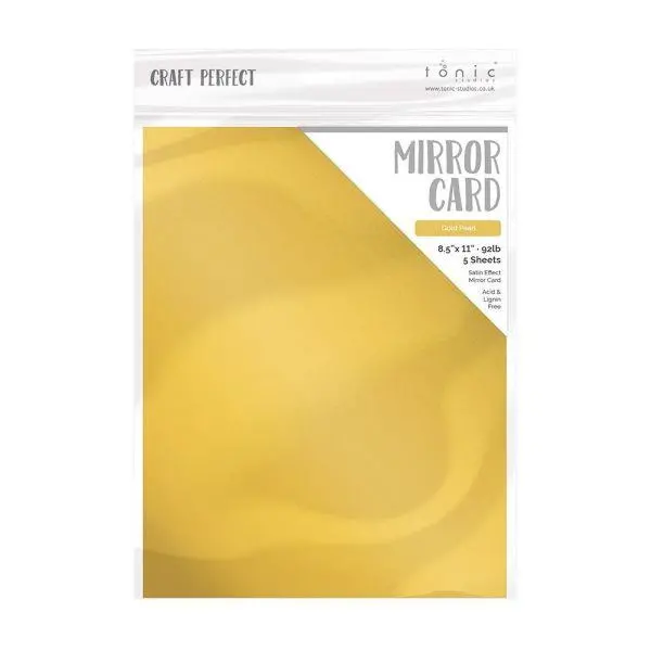 Satin Mirror Cardstock - Gold Pearl 1