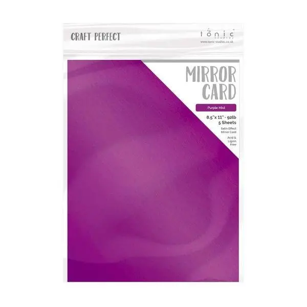 Satin Mirror Cardstock - Purple Mist 1
