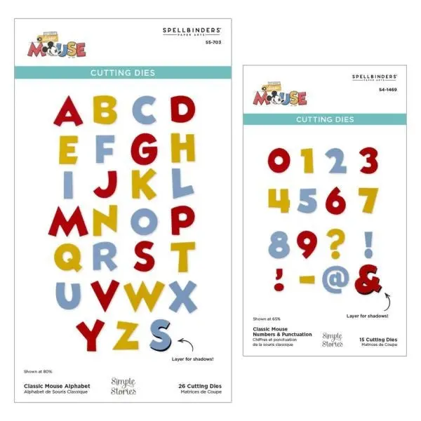 Say Cheese Classic Mouse - Alphabet & Numbers Bundle 1