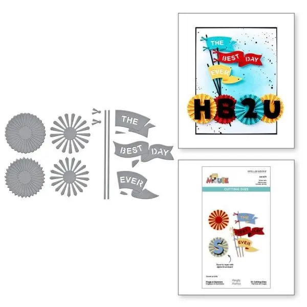 Say Cheese Classic Mouse - Dies - Flags & Banners 1