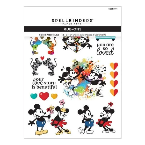 Say Cheese Classic Mouse - Love Rub Ons 1