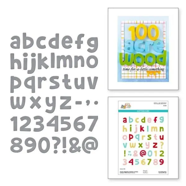 Say Cheese Classic Pooh Collection - Pooh's Alphabet, Numbers & More Dies 1