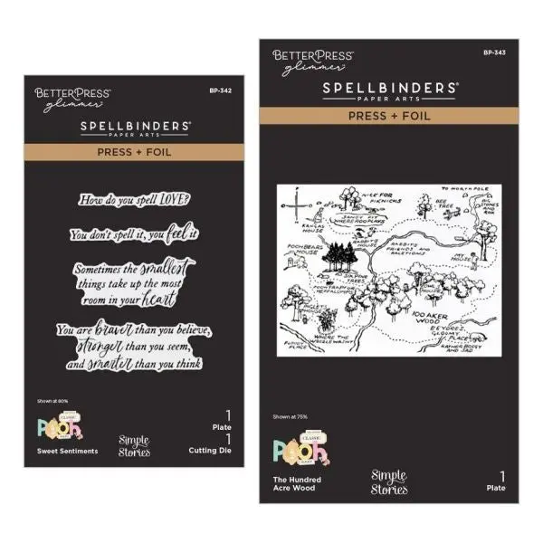 Say Cheese Classic Pooh - Press & Foil Plate & Die Bundle 1