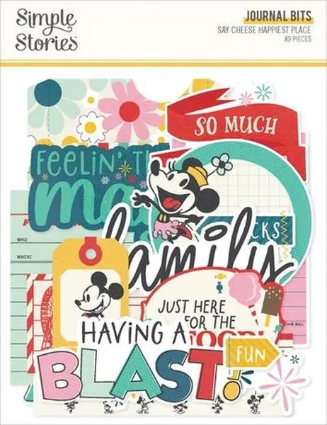 Say Cheese Happiest Place - Journal Bits & Pieces 1