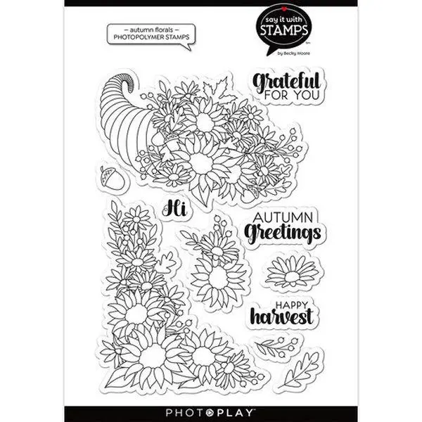 Say It With Stamps - Autumn Florals - Clear Stamps 1