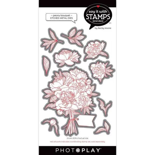 Say It With Stamps -Peony Bouquet Dies 1
