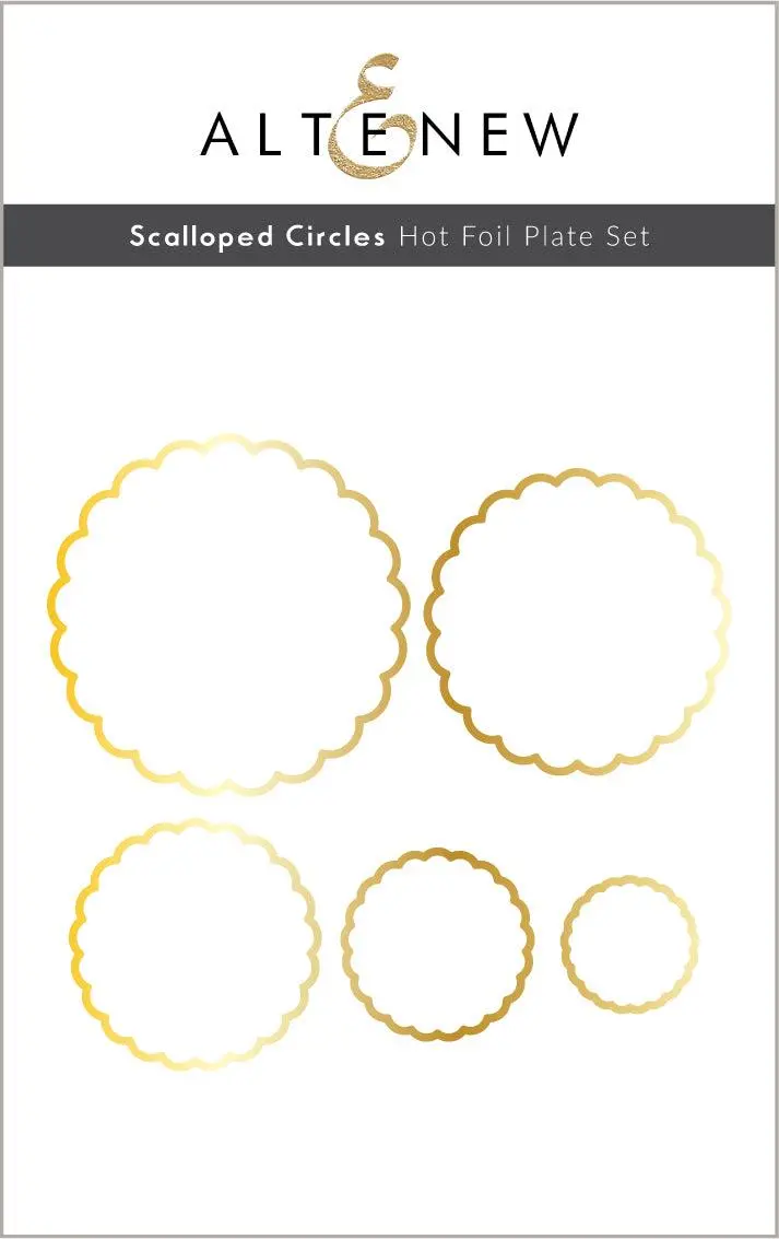 Scalloped Circles - Hot Foil Plate 1