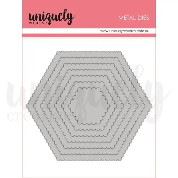 Scalloped Nesting Hexagon Dies 1