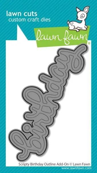 Scripty Birthday Outline Add-On - Die 1