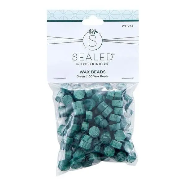 Sealed Collection - Green Wax Beads 1