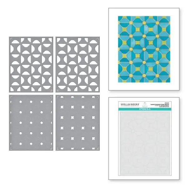 Sealed Collection - Layered Geometric Flower Stencils 1