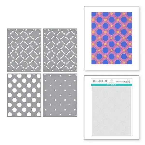 Sealed Collection - Layered Geometric Optical Stencils 1
