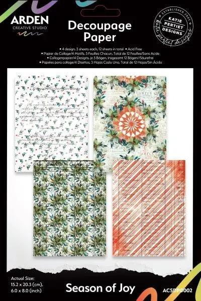 Season Of Joy - 6X8 Decoupage Paper 1
