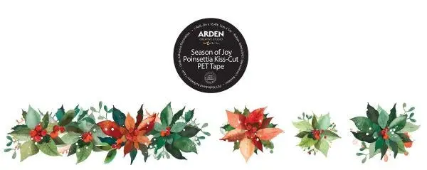 Season Of Joy - Poinsettia Kiss - Cut Pet Tape 1