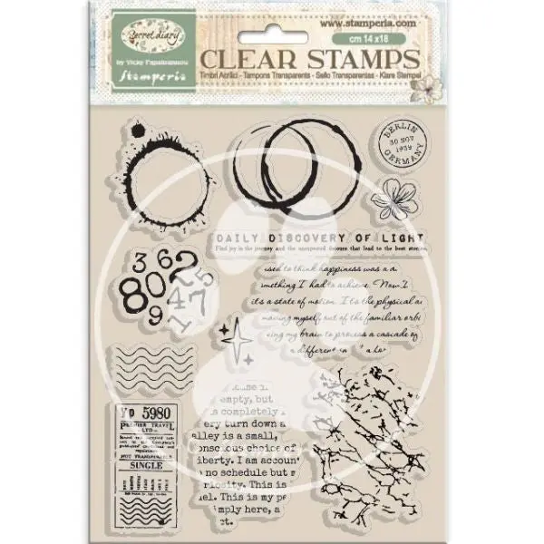Secret Diary - Clear Stamps 1