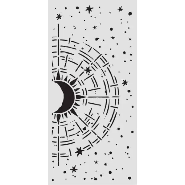 Secret Diary - Stencil - Cosmic Compass 1