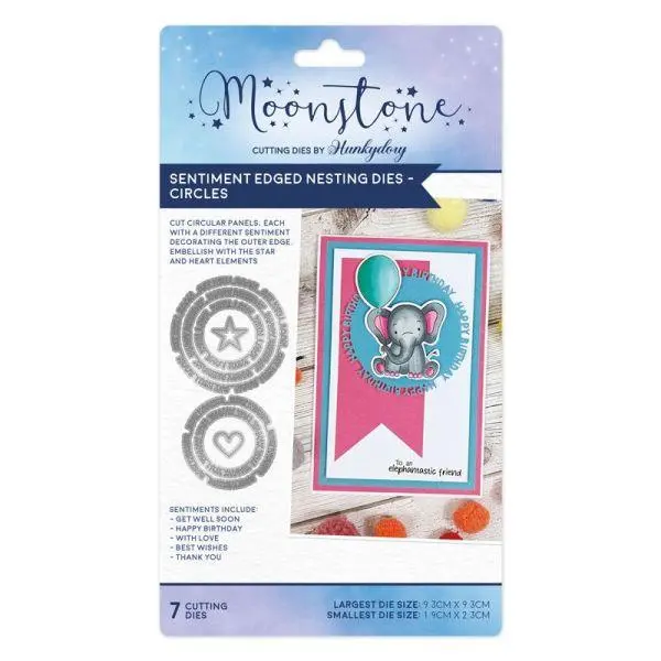 Sentiment Edged Nesting Dies - Circles 1