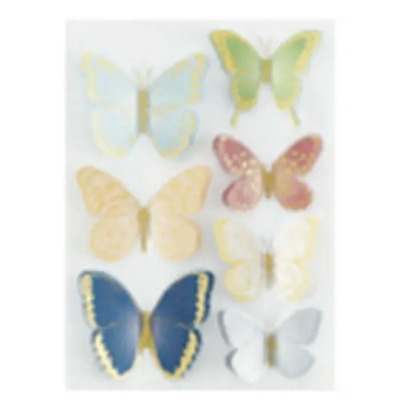 Serenade Of Autumn Collection - Dimensional Autumn Butterfly Stickers 1