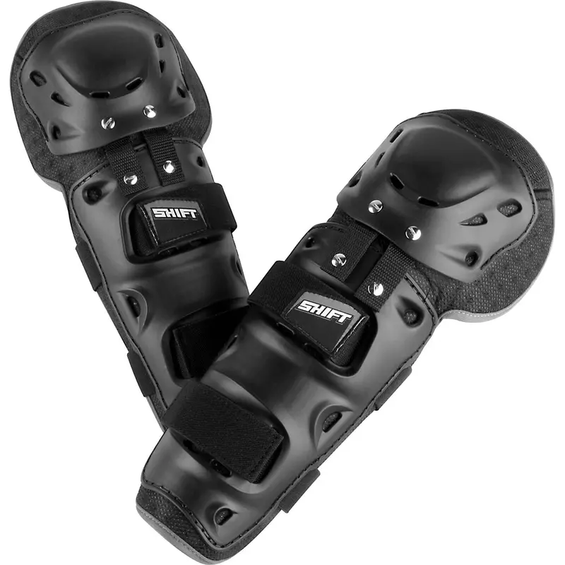 Shift Mx By Fox Racing Enforcer Dirt Bike Mx Motocross Offroad & Atv Knee Shin Guards, Black, Os 1