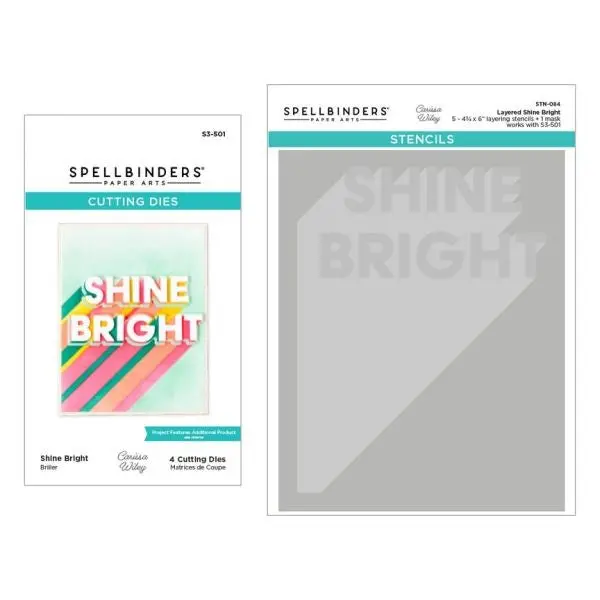 Shine Bright Collection - Layered Shine Bright Die & Stencil Bundle 1