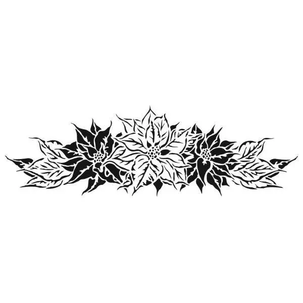 Sign Template - Poinsettia Spray 1