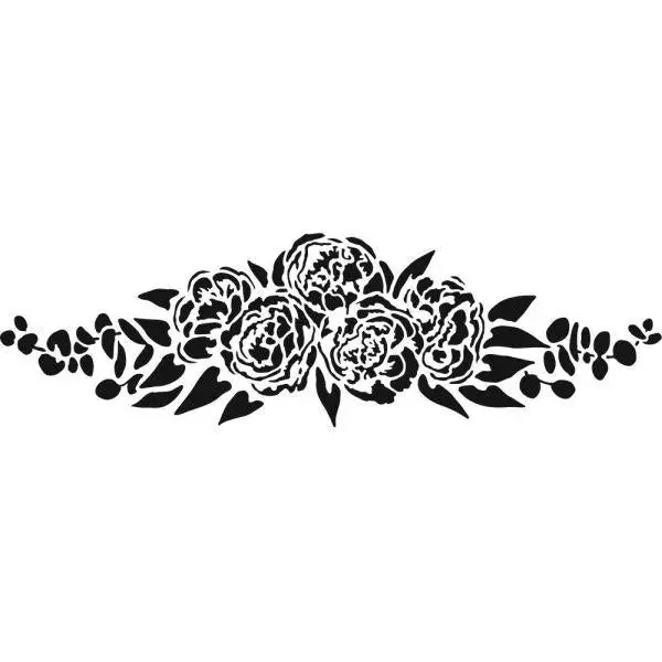 Sign Templates - Peony Spray 1