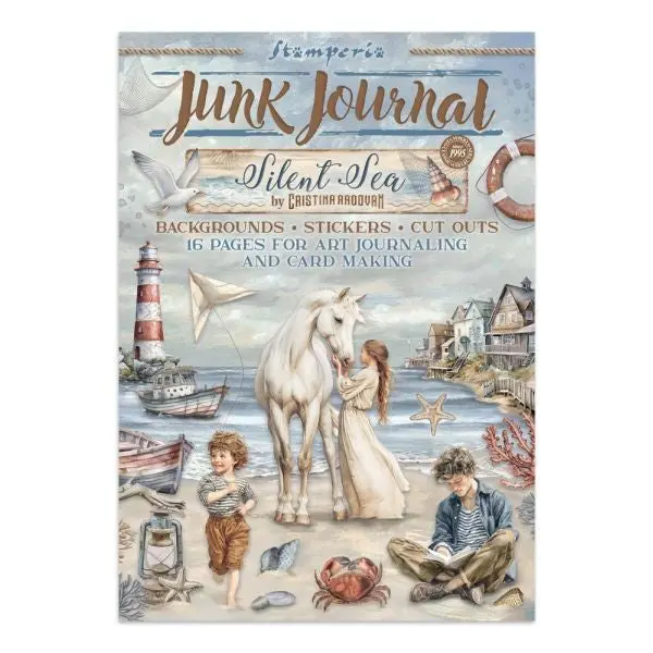 Silent Sea - Junk Journal Backgrounds, Stickers & Cut Outs 1