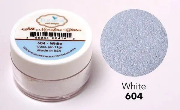 Silk Microfine Glitter - White 1