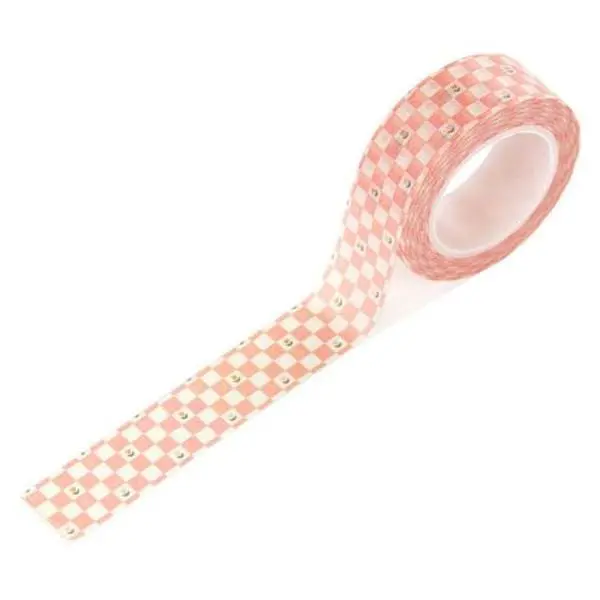 Silly Goose - Pink Painted Checkboard - Washi Tape 1