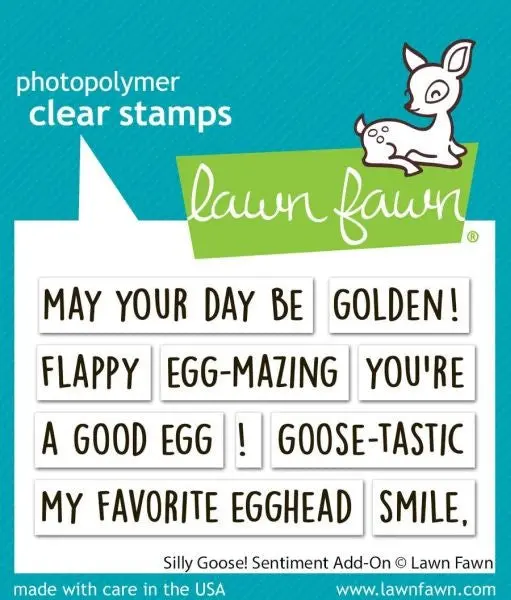 Silly Goose Sentiment Add On - Clear Stamps 1
