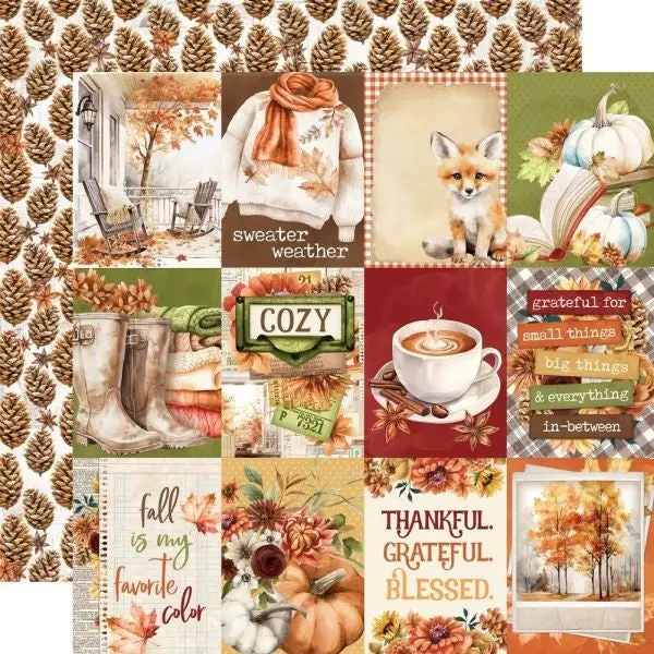 Simple Vintage Autumn Breeze - 3X4 Elements 1
