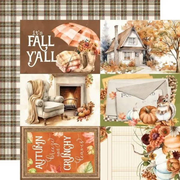 Simple Vintage Autumn Breeze - 4X6 Elements 1
