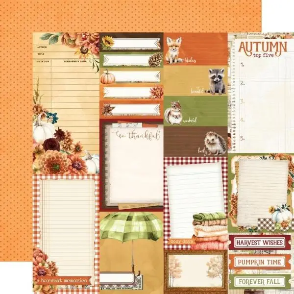 Simple Vintage Autumn Breeze - Journal Elements 1