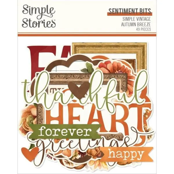 Simple Vintage Autumn Breeze - Sentiment Bits & Pieces 1
