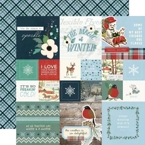 Simple Vintage Flannel Season - 2X2/4X4 Elements 1