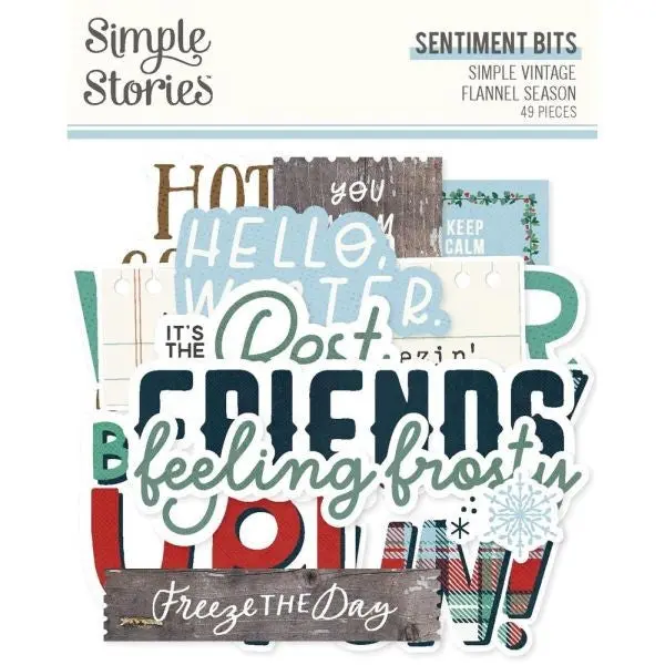 Simple Vintage Flannel Season - Sentiment Bits & Pieces 1