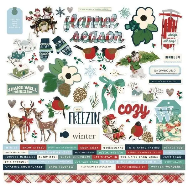 Simple Vintage Flannel Season - Stickers 1
