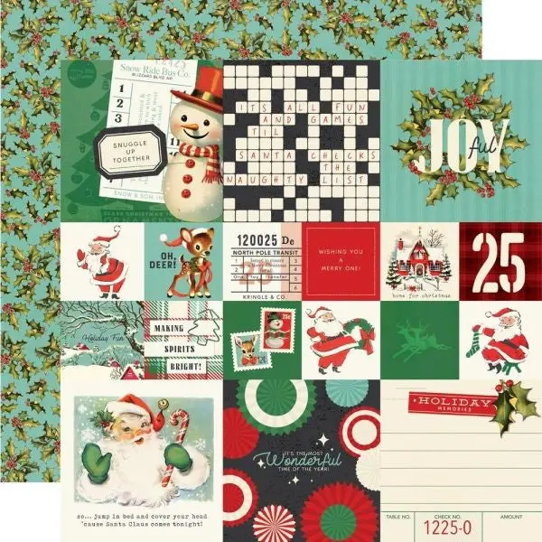 Simple Vintage Holly Jolly - 2X2 & 4X4 Elements 1