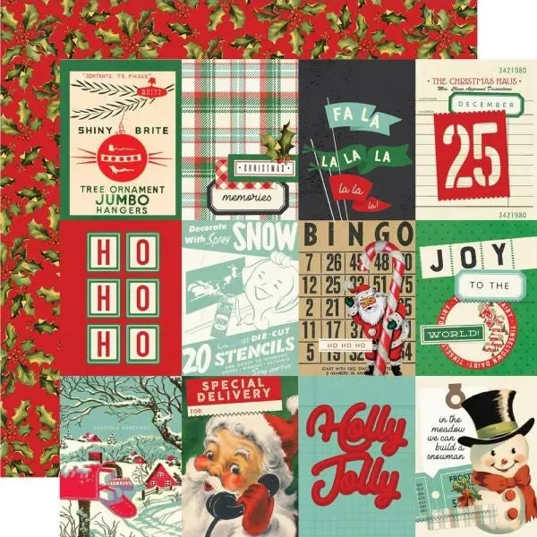 Simple Vintage Holly Jolly - 3X4 Elements 1
