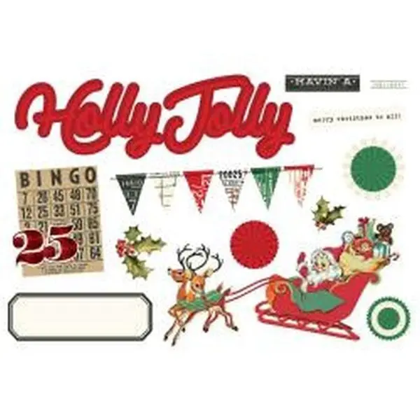 Simple Vintage Holly Jolly - Simple Pages Page Pieces 1