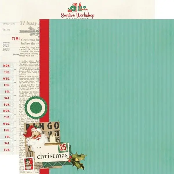 Simple Vintage Holly Jolly - The Nice List 1