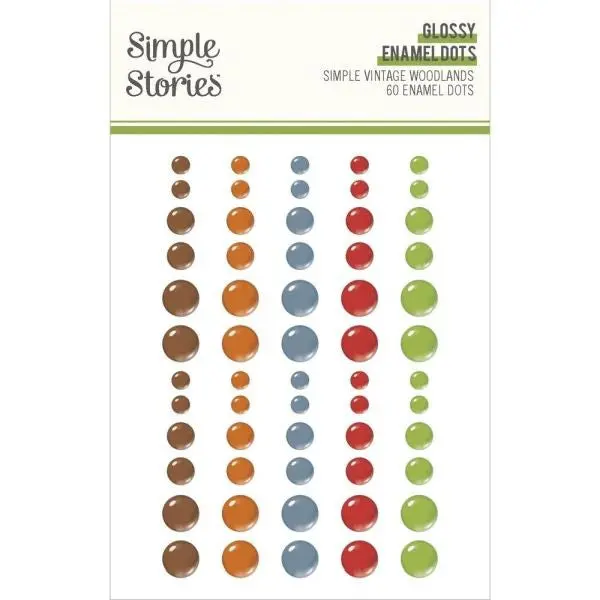 Simple Vintage Woodlands - Glossy Enamel Dots 1
